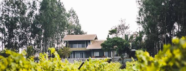 Red stone villa